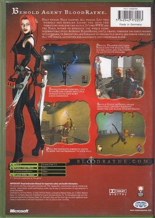 BloodRayne - XBOX - (B Grade)